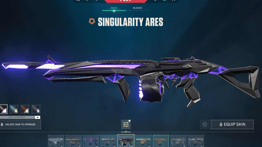 Singularity Ares skin for Valorant Ares