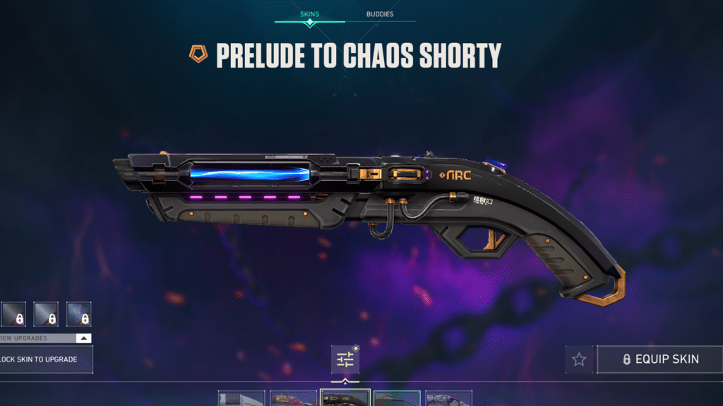 Prelude to Chaos Shorty Skins for Valorant Shorty