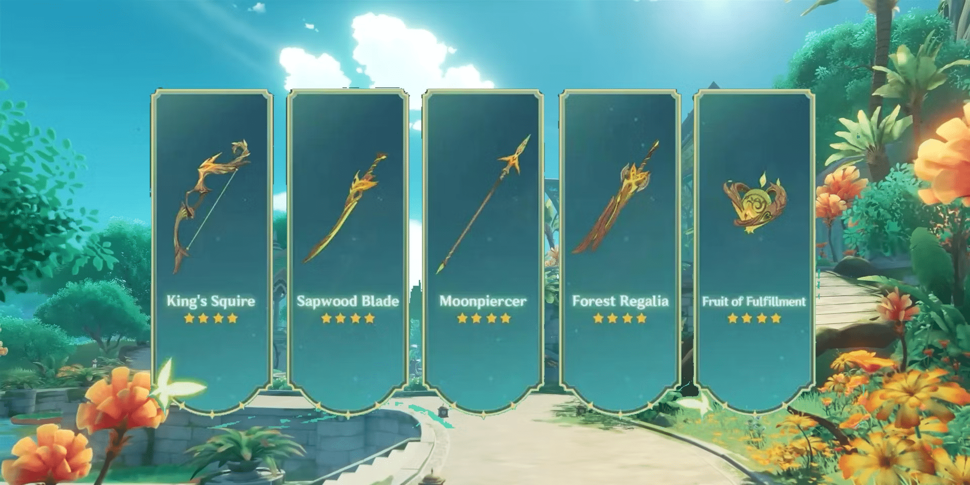 5 Weapon Types in Genshin Impact