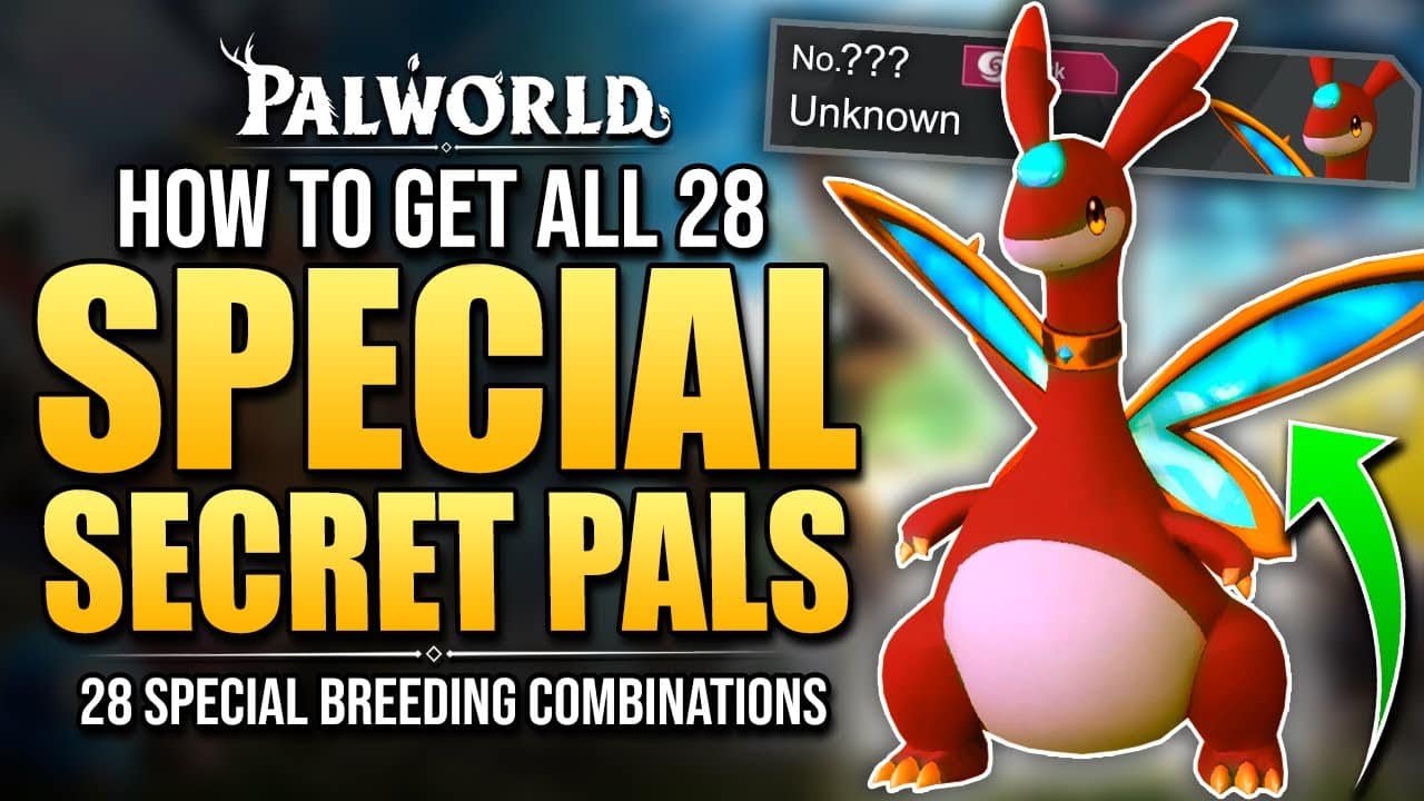 DPJ Palworld How To Get All 28 SPECIAL PAL BREEDING COMBINATIONS