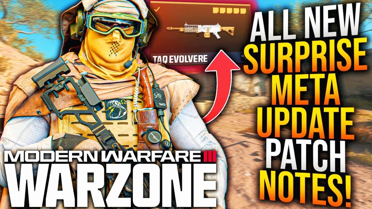 Whosimmortal Warzone Surprise Meta Update Patch Notes Broken Ttk Taq Evolvere Nerfed 