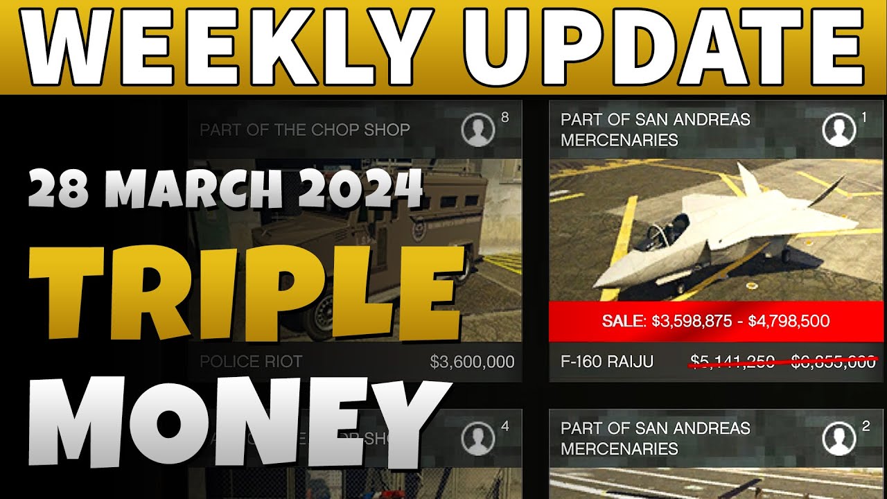 GTA Gentleman: GTA Triple Money This Week | GTA ONLINE WEEKLY UPDATE ...