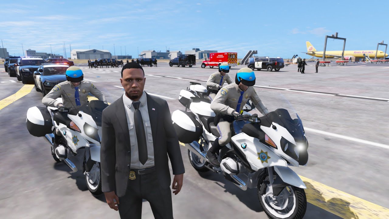 Ace2k7: Behind The Scenes Of Biggest Presidential Escort In Gta 5!