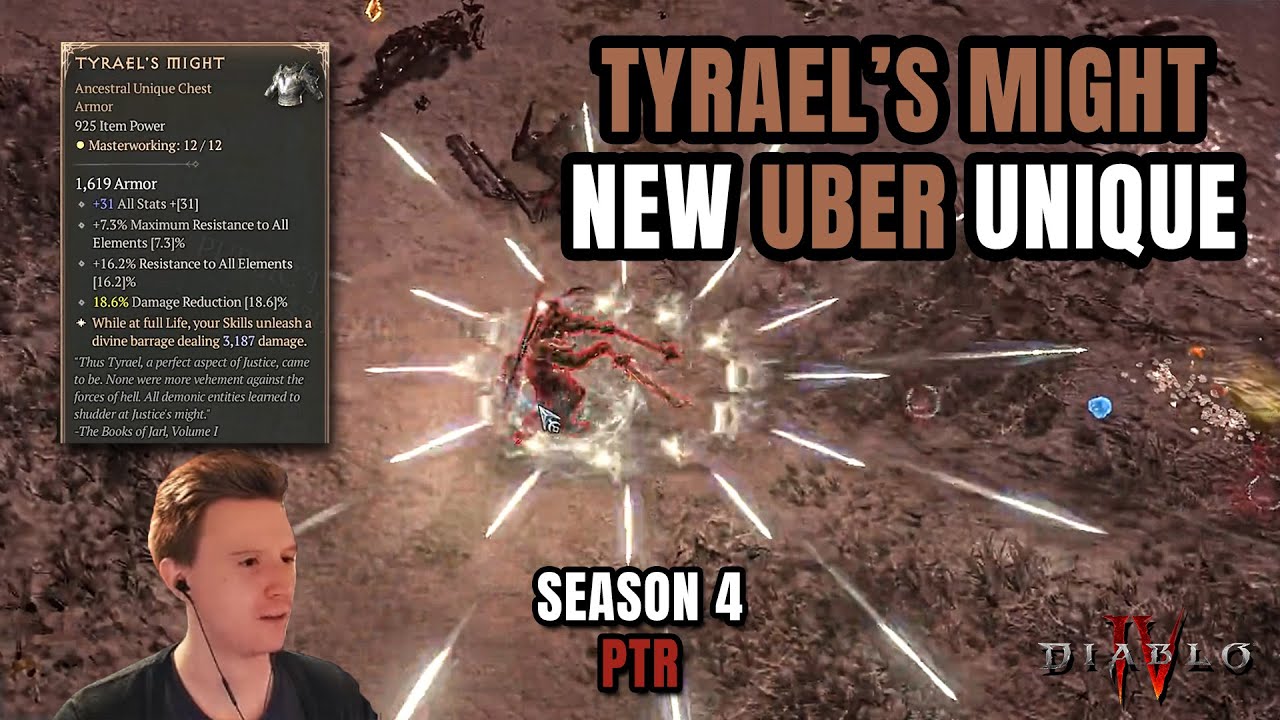 Rob2628 NEW UBER UNIQUE TYRAEL S MIGHT IS GREAT GOD Barb Build PTR   Rob2628 New Uber Unique Tyrael S Might Is Great God Barb Build Ptr Diablo 4 