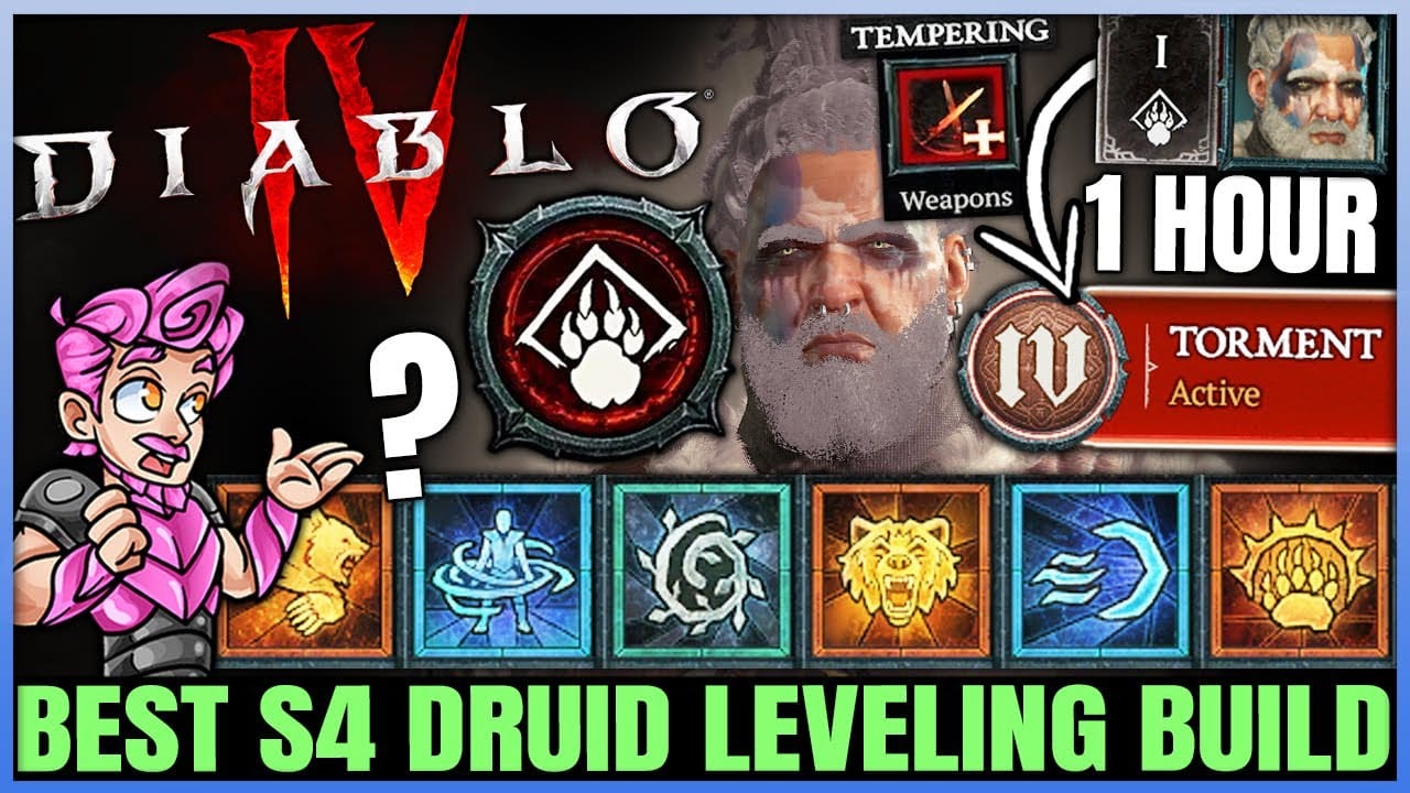 RageGamingVideos: Diablo 4 - New Best Druid Leveling Build - Season 4 ...