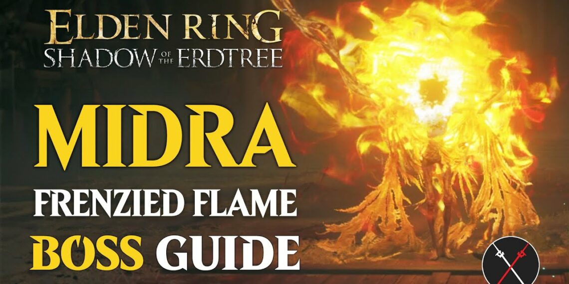 Fextralife Midra Lord Of The Frenzied Flame Boss Guide Elden Ring   Fextralife Midra Lord Of The Frenzied Flame Boss Guide Elden Ring Shadow Of The Erdtree Midra Boss Fight 1140x570 