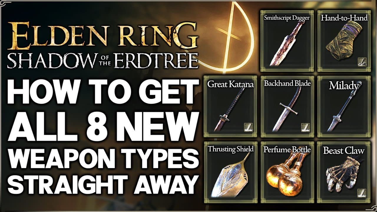 RageGamingVideos: Shadow of the Erdtree - Get ALL 8 New Weapons EARLY ...