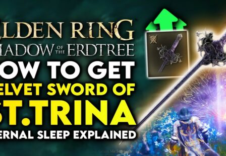 arekkz gaming elden ring shadow of the erdtree how to get velvet sword of st trina sleep weapon location guide
