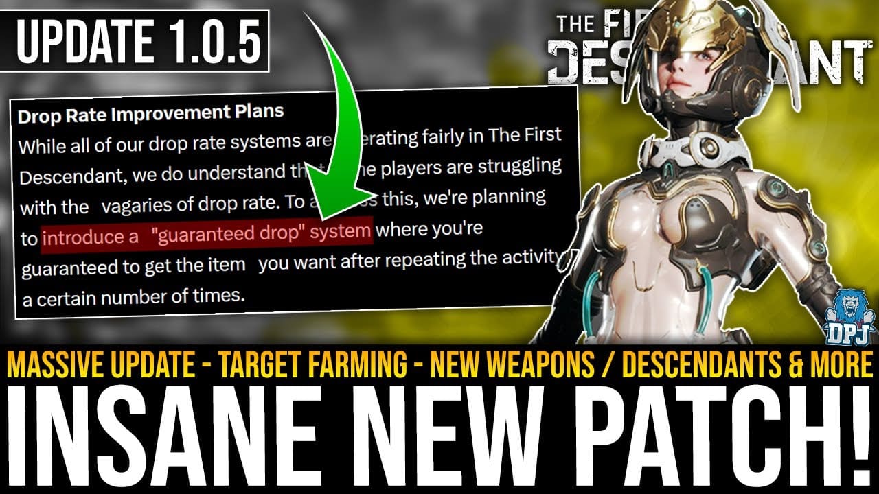 DPJ: Massive New Patch 1.0.5 – 100s of Changes / Farming Buffs, New Modules & More – The First Descendant