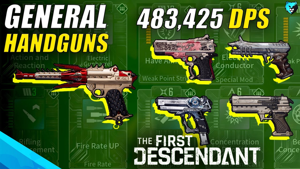 DrybearGamers: The Best General Handgun Weapon Build in The First Descendant