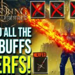 khrazegaming elden ring all new huge nerfs buffs tested shadow of the erdtree patch 1 2 2 3