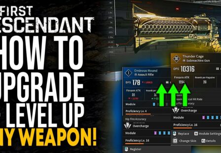 millgaming the first descendant how to upgrade level up weapons fast