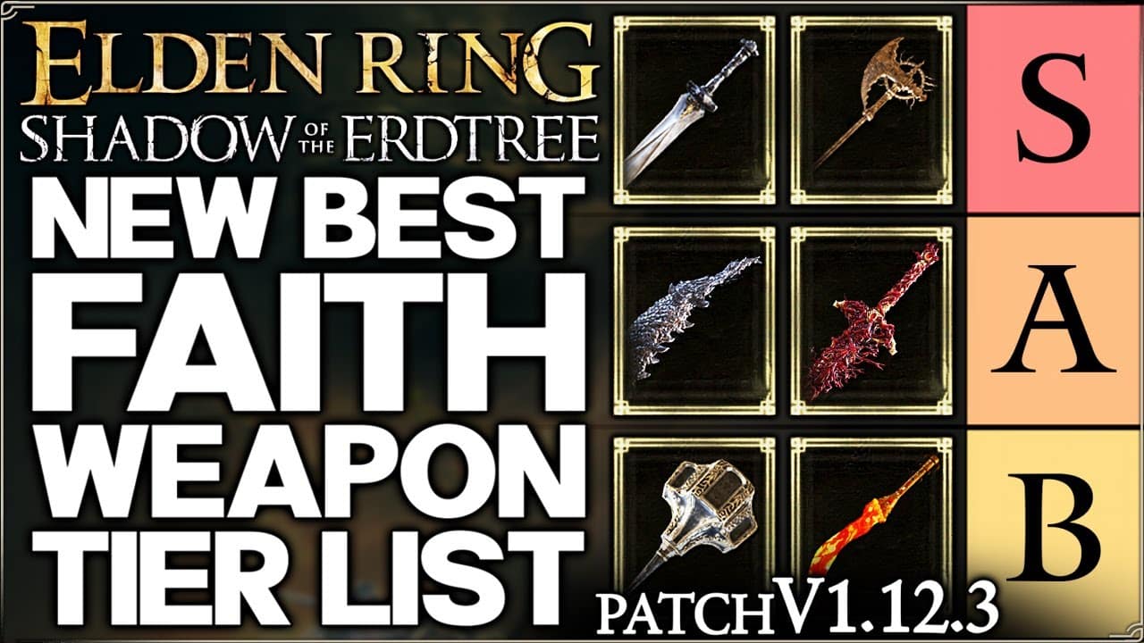 RageGamingVideos: Shadow of the Erdtree – New Best HIGHEST DAMAGE Faith Weapon Tier List – Build Guide – Elden Ring!