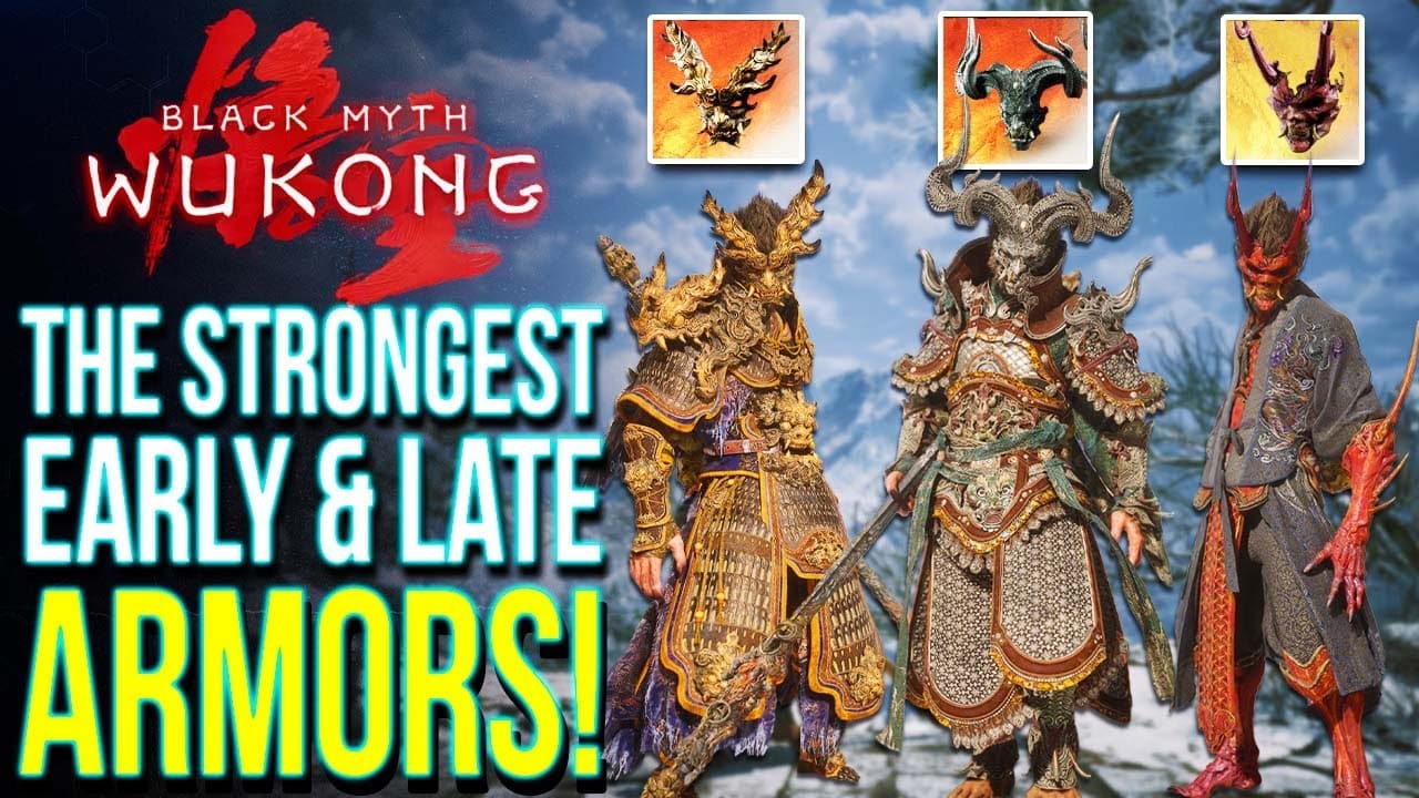 KhrazeGaming: Black Myth Wukong – 10 Of the Best Armor Sets You Don’t Want To Miss in the Early & End Game!