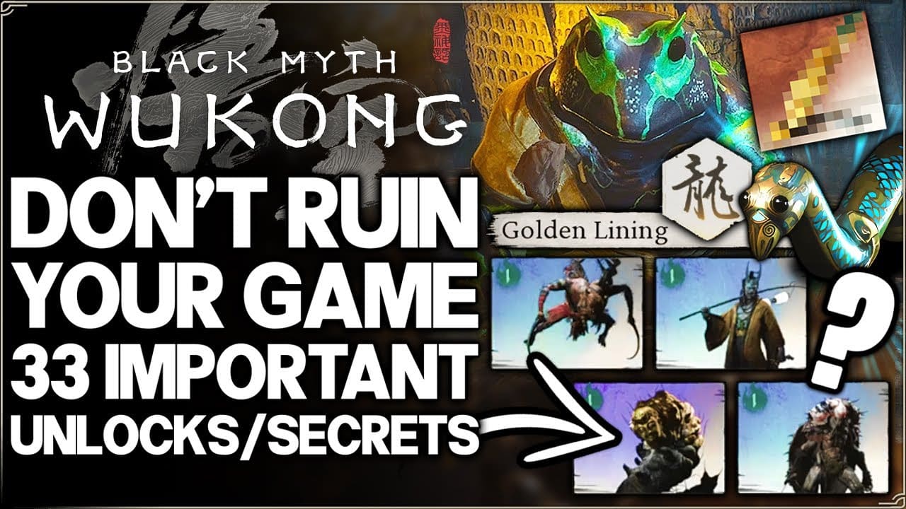 RageGamingVideos: Black Myth Wukong – лучшая МИФИЧЕСКАЯ трансформация и OP-броня – 33 секрета, ИЗМЕНЯЮЩИХ ИГРУ, которые вы пропустили!